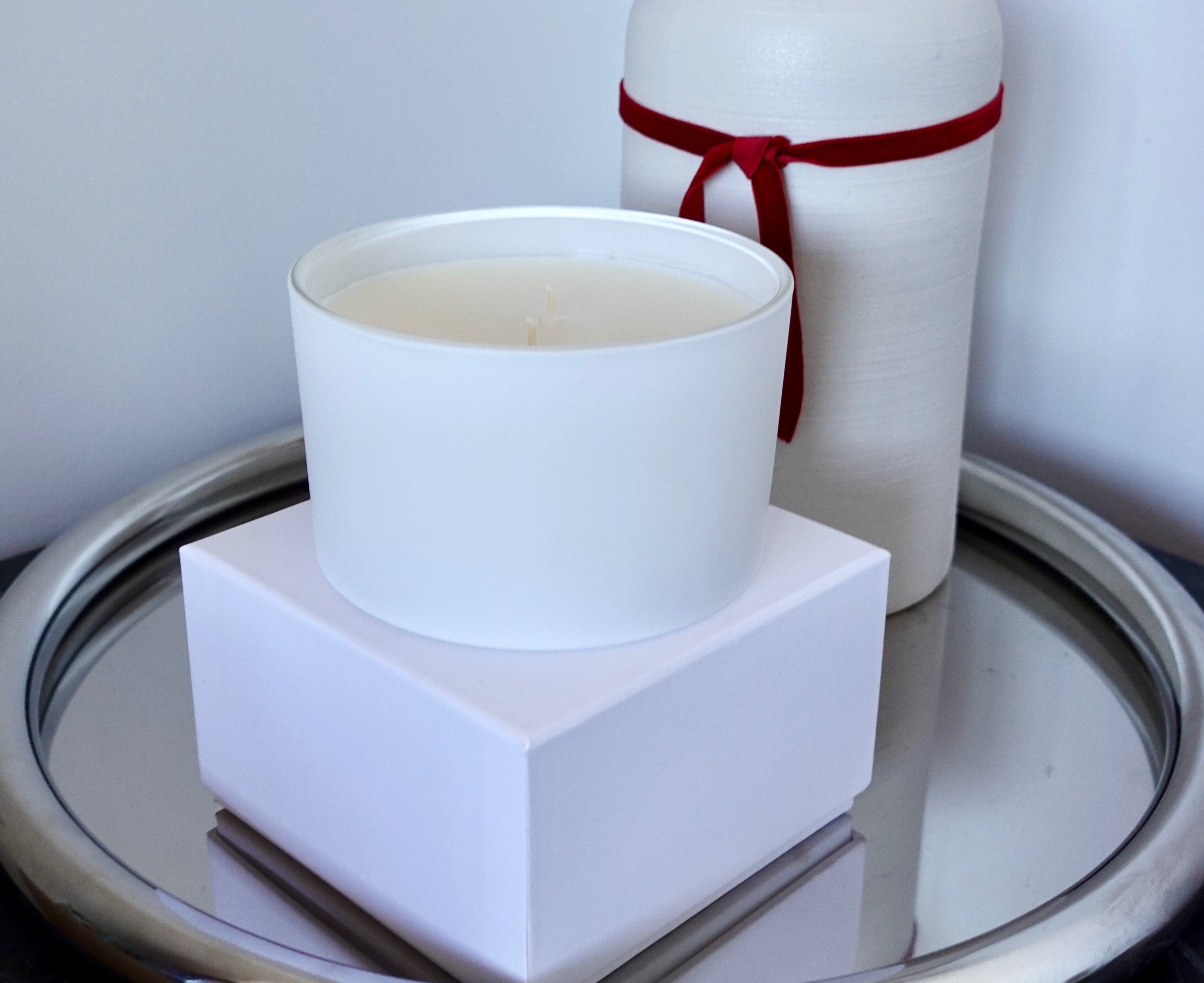 The Naughty Candle and Lingerie Set (Lace Bra and Lace Thong panty)