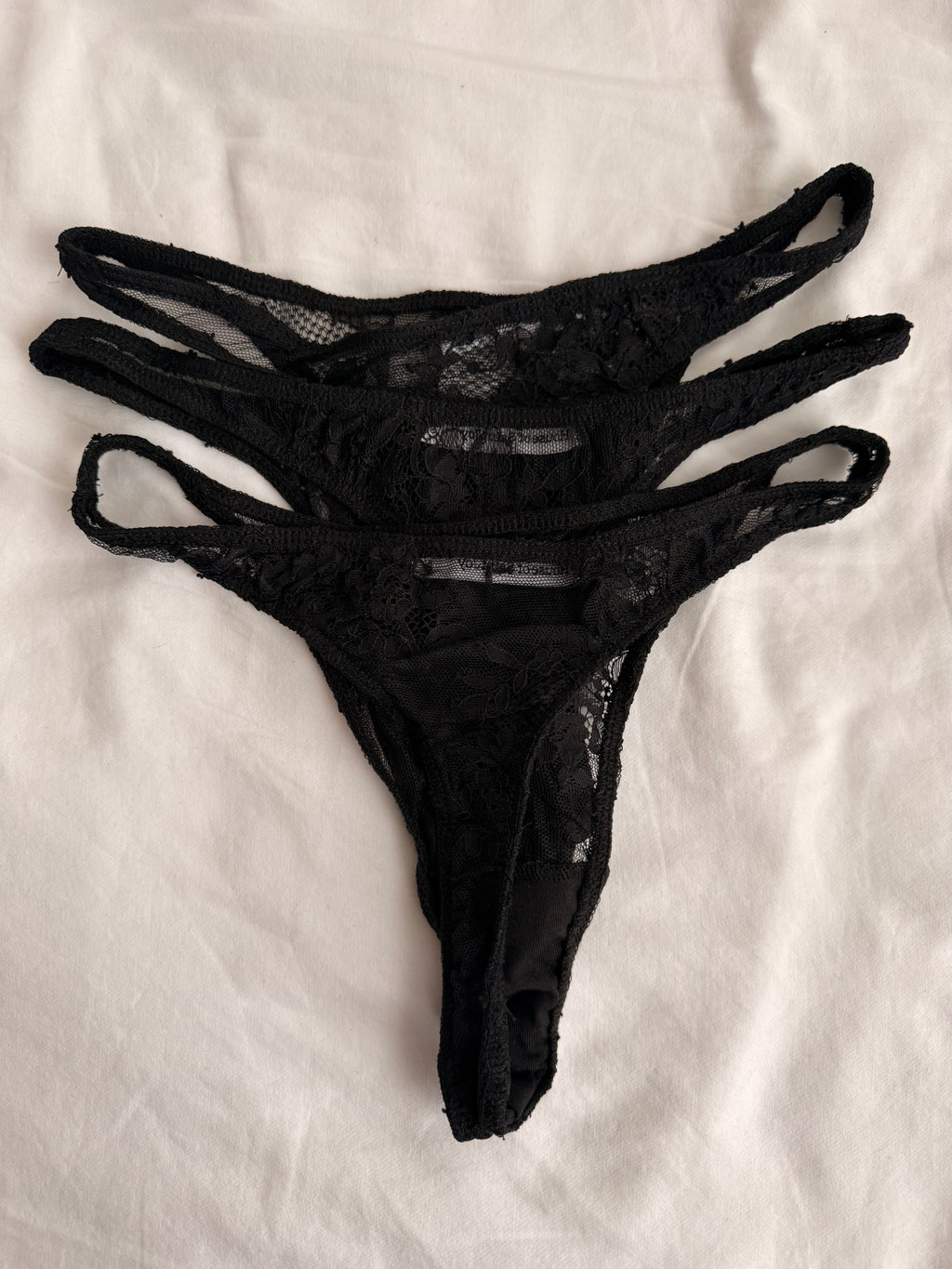 The Lace Thong Panty Trio