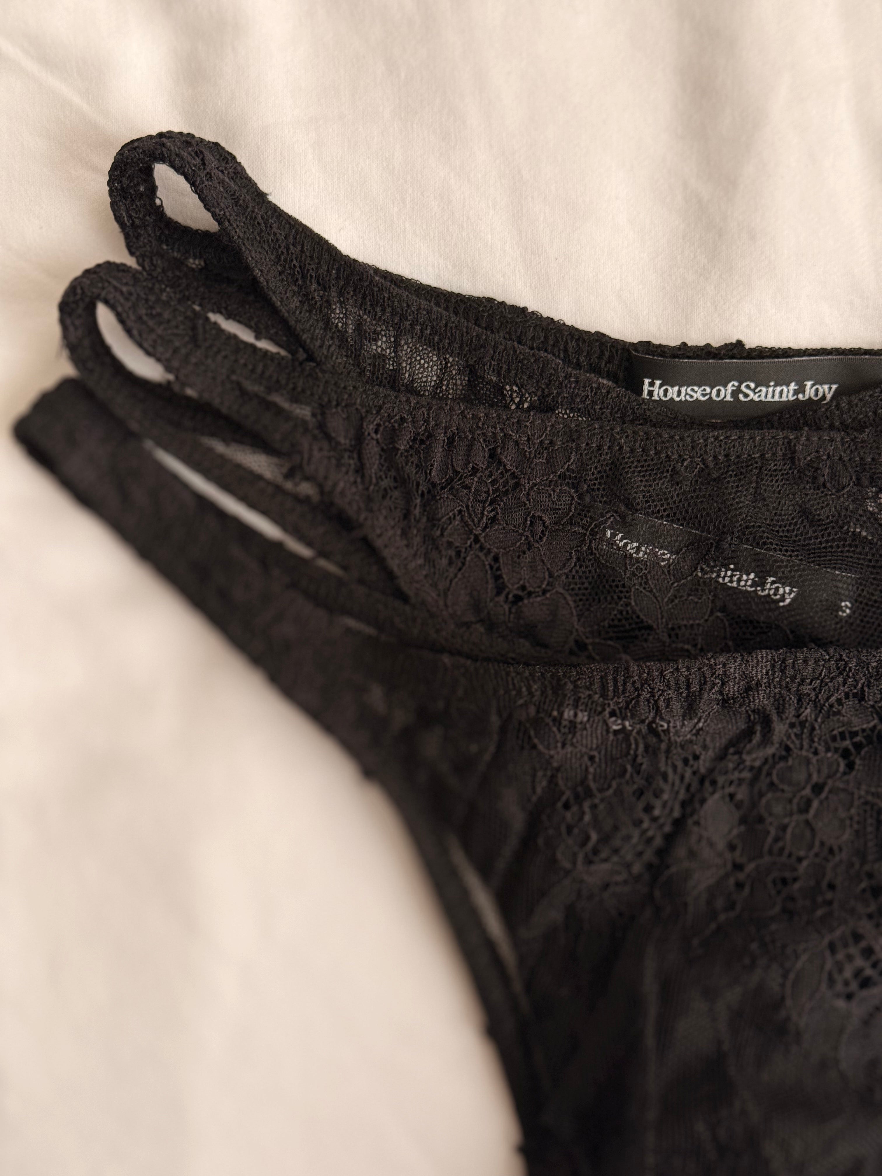 The Lace Thong Panty Trio